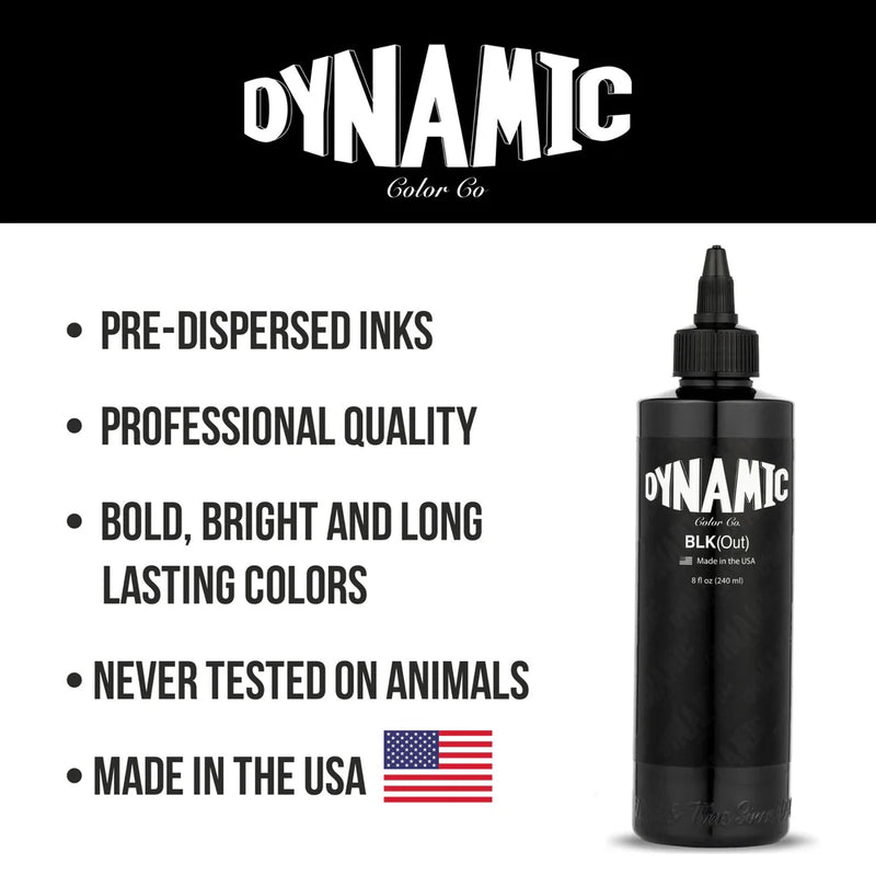 Dynamic BLKout Tattoo Ink - 8 oz. Bottle