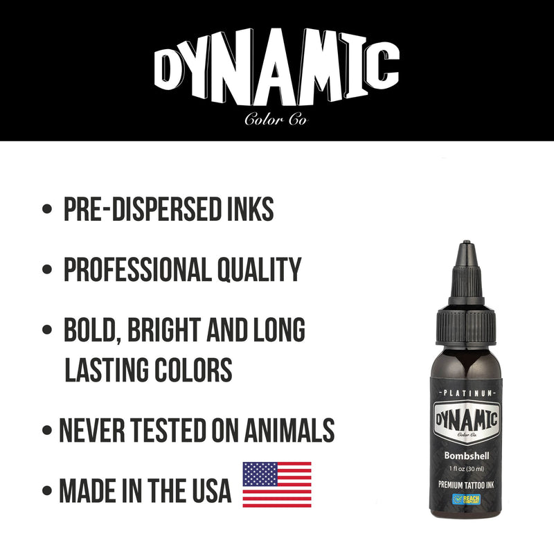 Bombshell Dynamic Platinum Tattoo Ink - 1oz Bottle