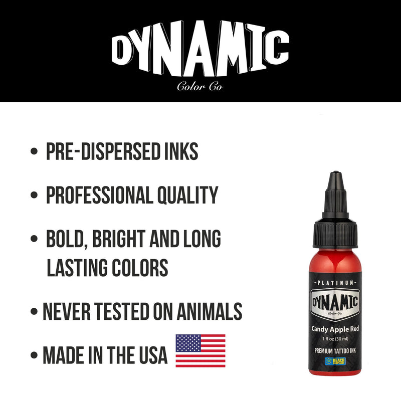 Candy Apple Red Dynamic Platinum Tattoo Ink - 1oz Bottle