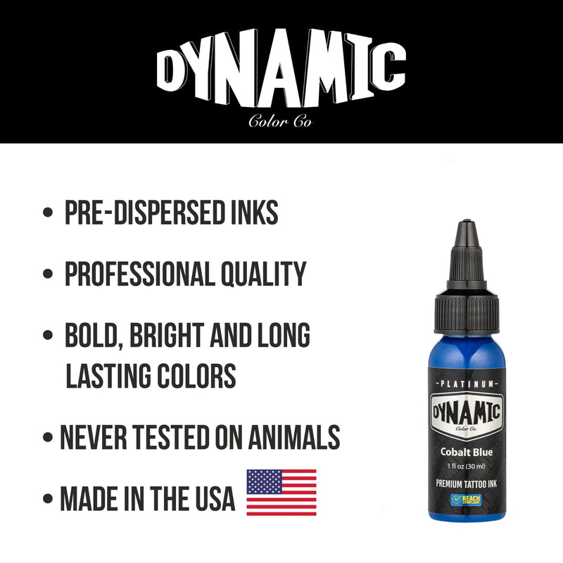 Tinta de tatuaje azul cobalto <tc>Viking By Dynamic</tc>  - botella de 1 oz