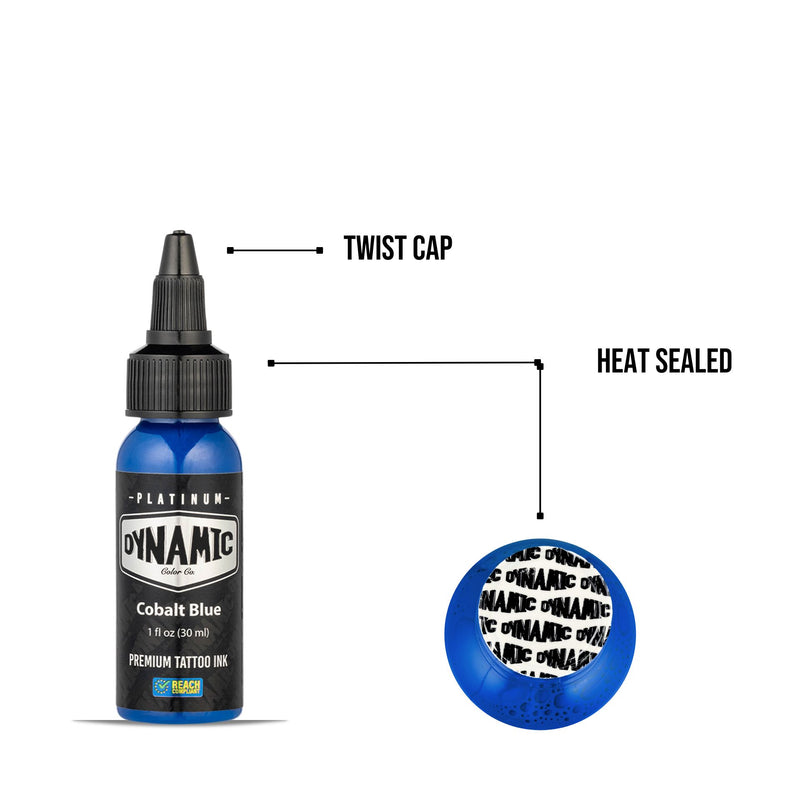 Tinta de tatuaje azul cobalto <tc>Viking By Dynamic</tc>  - botella de 1 oz