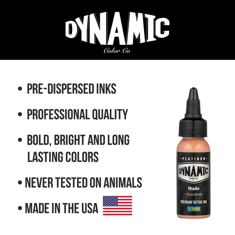 Nude Dynamic Platinum Tattoo Ink - 1oz Bottle